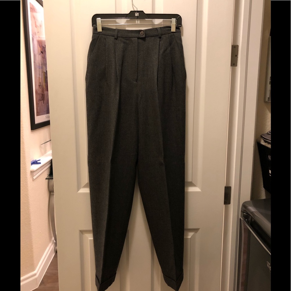 Jones New York Dark Gray Wool Pants
